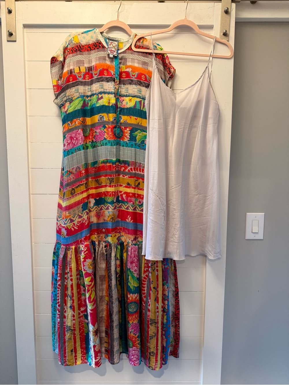 Johnny Was Multicolor Striped Floral Maxi Dress - Picture 2 of 5